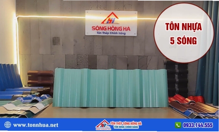 Tôn nhựa 5 sóng