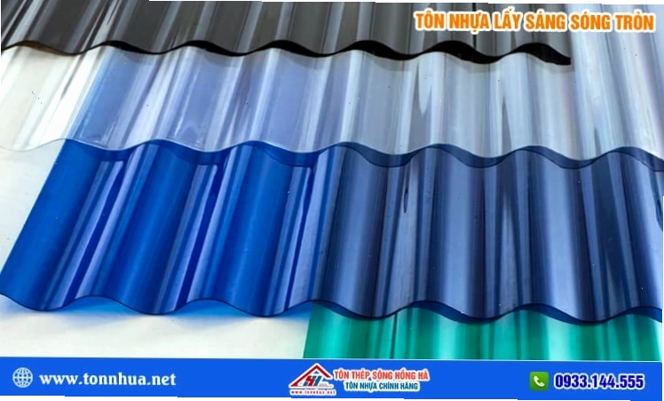 Tôn nhựa lấy sáng sóng tròn