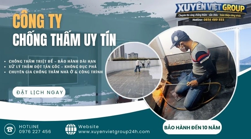 Top 10 Dịch Vụ Chống Thấm Nhà Uy Tín Tại Hà Nội Chất Lượng Vượt Trội