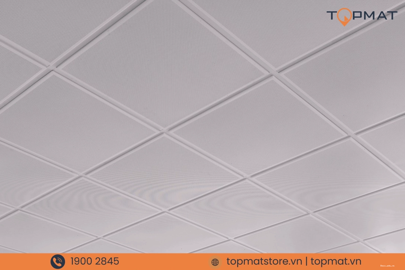 Trần nhôm 600x600 Lay-in T-Shaped thi công thực tế