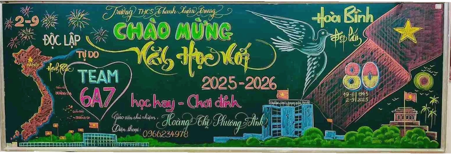Trang trí bảng lớp với những câu slogan ý nghĩa