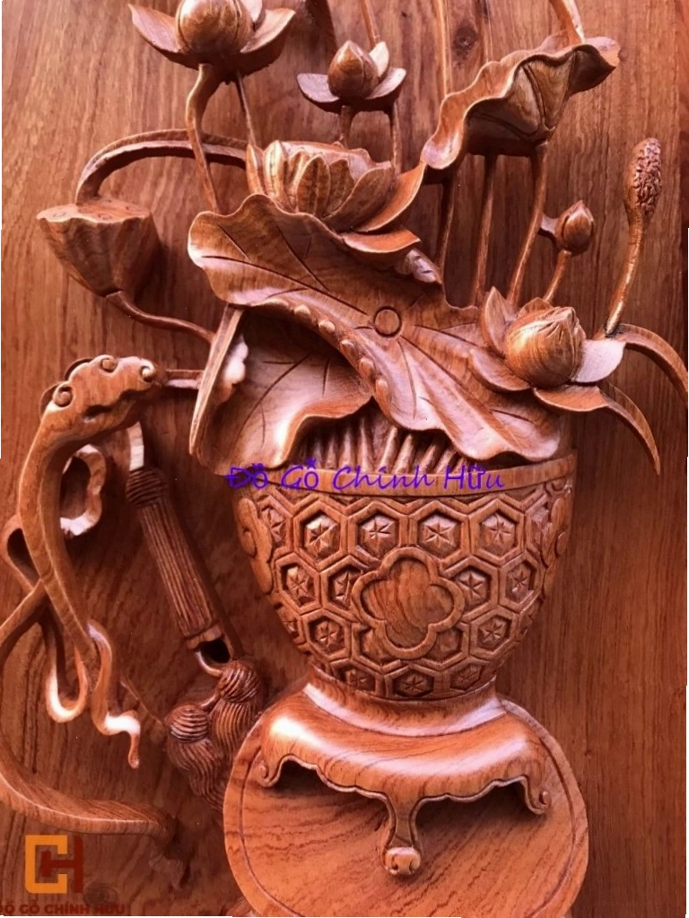 Tranh gỗ tứ quý kích thước lớn trang trí phòng khách