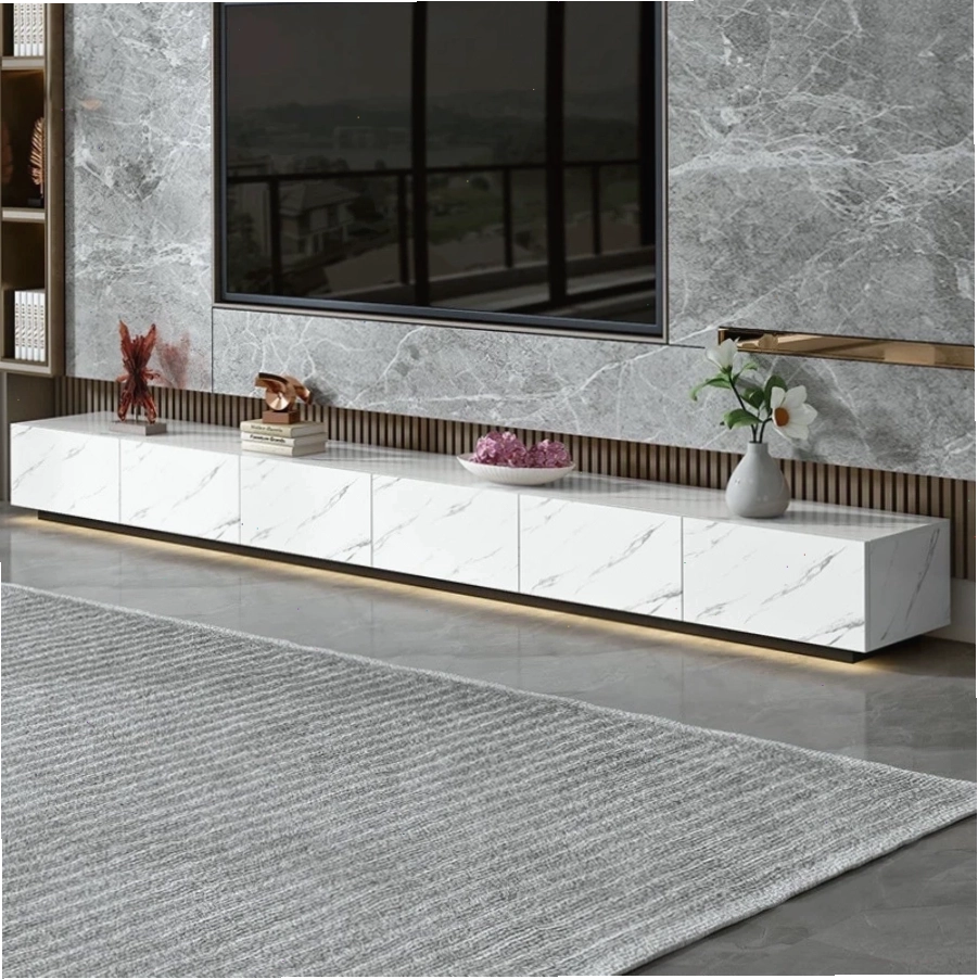 Tủ kệ tivi phòng khách gỗ MDF cao cấp, thiết kế hiện đại