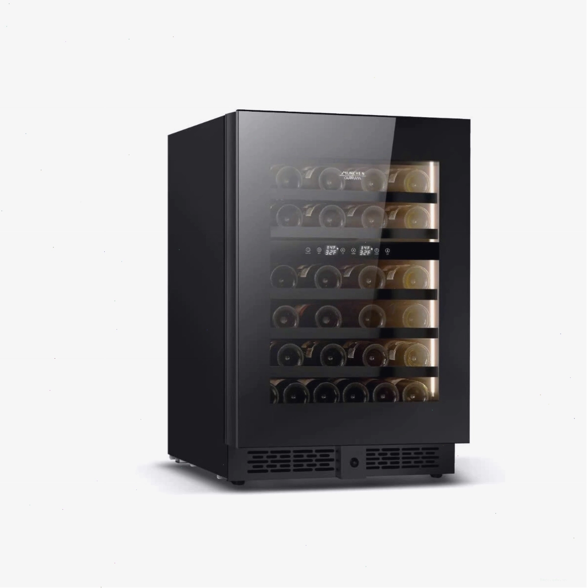 Tủ rượu vang Munchen MWC02ZB 34 chai, 2 vùng nhiệt độ