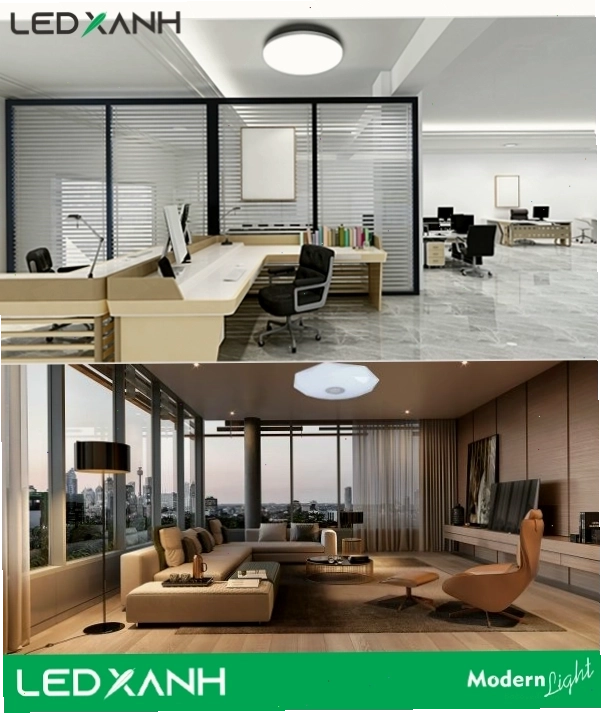 Ứng dụng đèn led ốp trần trong chiếu sáng văn phòng