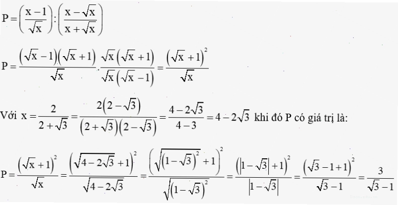 Ví dụ về bài toán chứa căn bậc hai và cách giải bằng nhân liên hợp