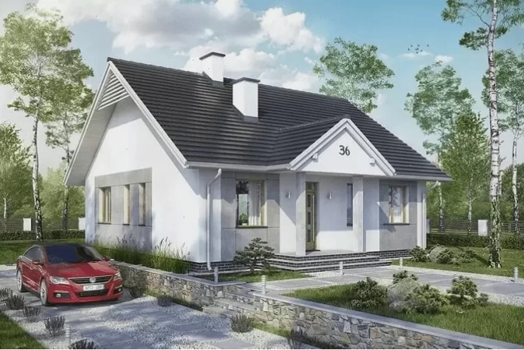 Xây nhà cấp 4 có trần nổi ở nông thôn giúp gia chủ tiết kiệm chi phí