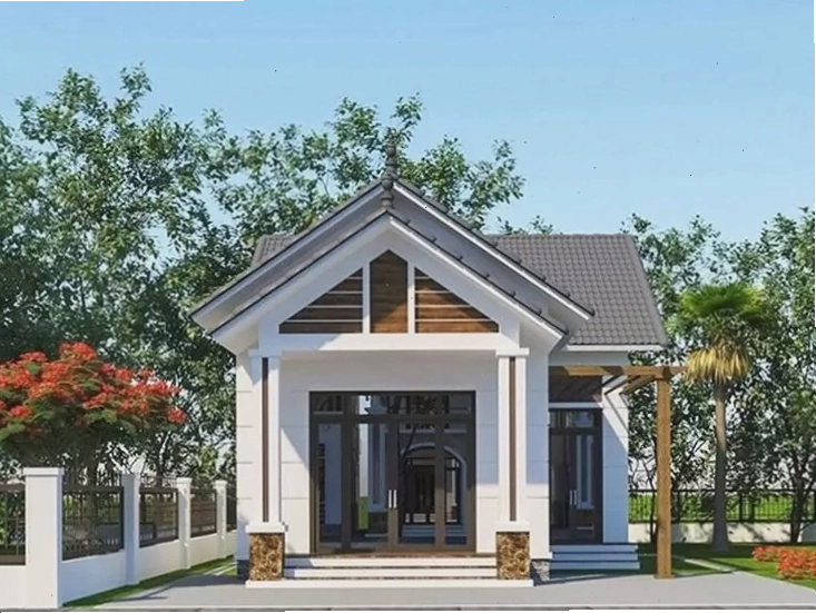 xây nhà cấp 4 trọn gói 200 triệu mái Thái, mang đến vẻ đẹp sang trọng và bền vững