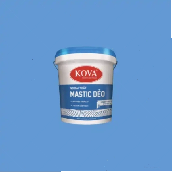 Xô nhựa trắng viền xanh ghi của dòng sản phẩm KOVA MASTIC DEO.